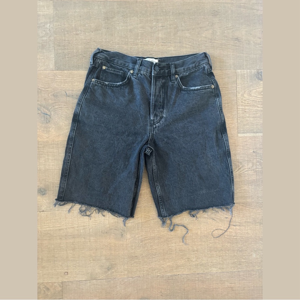 we the free people ripped raw hem jorts long jean shorts
